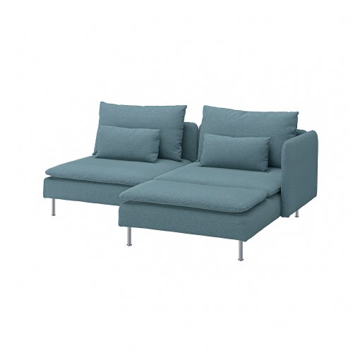 SÖDERHAMN, 2-seat sofa with chaise longue with armrest, 996.222.41
