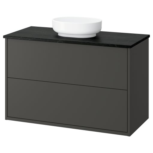 HAVBÄCK/VINDEL, έπιπλο νιπτήρα με συρτάρια/νιπτήρα, 102x49x77 cm, 996.224.63