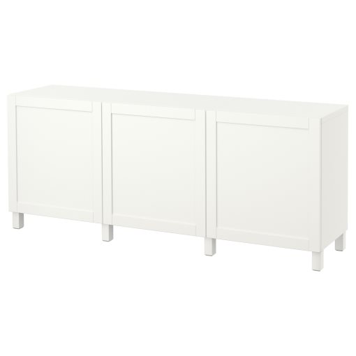 BESTÅ, σύνθεση αποθήκευσης με πόρτες, 180x42x74 cm, 491.397.41