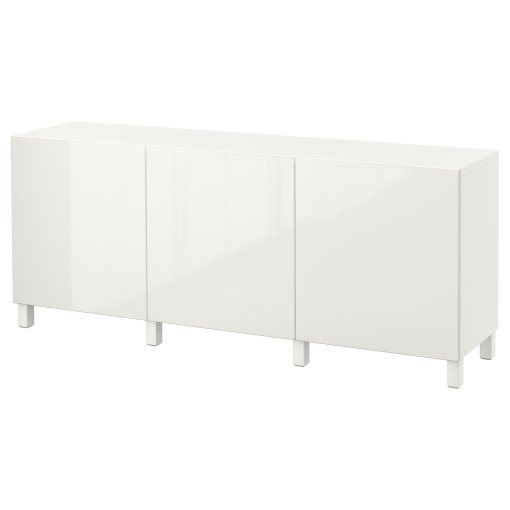 BESTÅ, storage combination with doors, 180x42x74 cm, 891.398.19