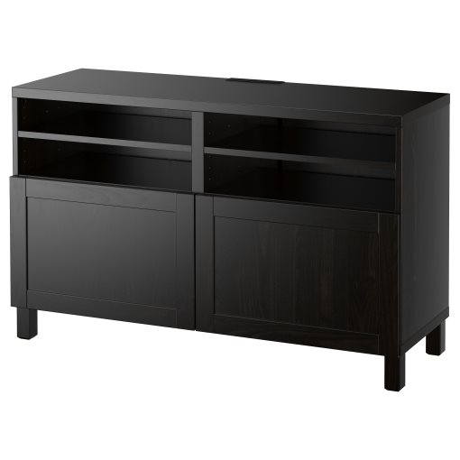 BESTÅ, TV bench with doors, 120x42x74 cm, 090.683.16