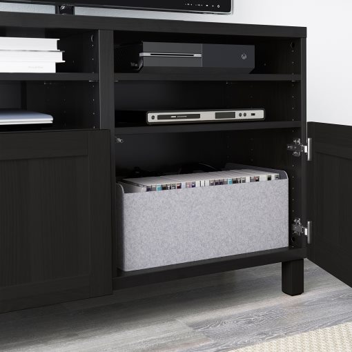 BESTÅ, TV bench with doors, 120x42x74 cm, 090.683.16