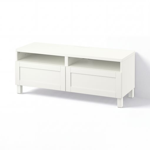 BESTÅ, TV bench with drawers soft closing, 120x42x48 cm, 091.882.86
