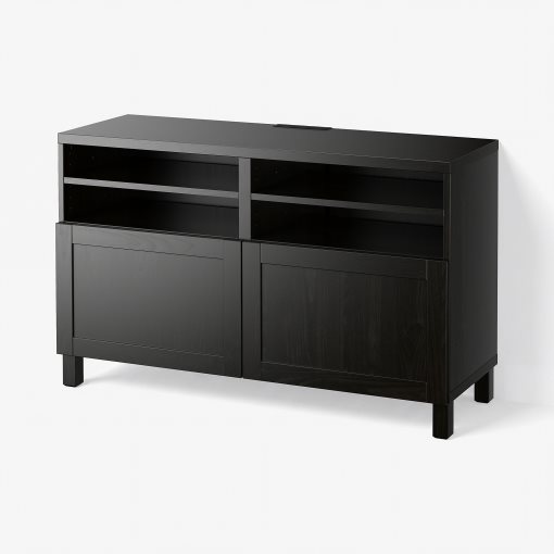 BESTÅ, TV bench with doors, 120x42x74 cm, 090.683.16