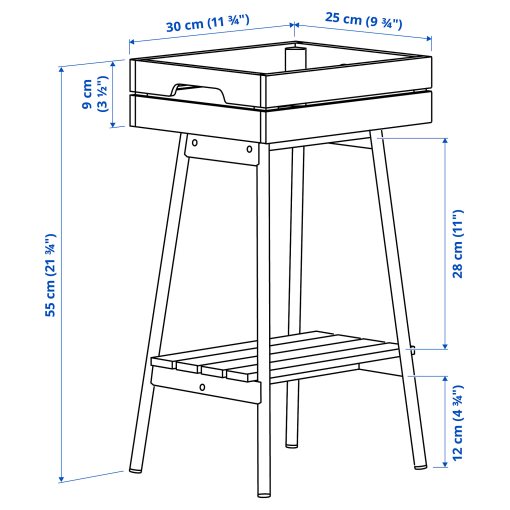 VANILJSTÅNG, plant stand, 55 cm, 004.263.43