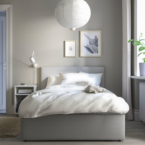 GLADSTAD, upholstered bed frame, 120x200 cm, 004.904.47