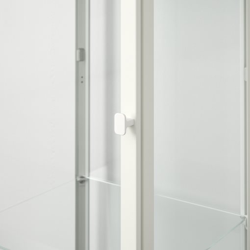 BLÅLIDEN, glass-door cabinet, 35x32x151 cm, 005.012.43