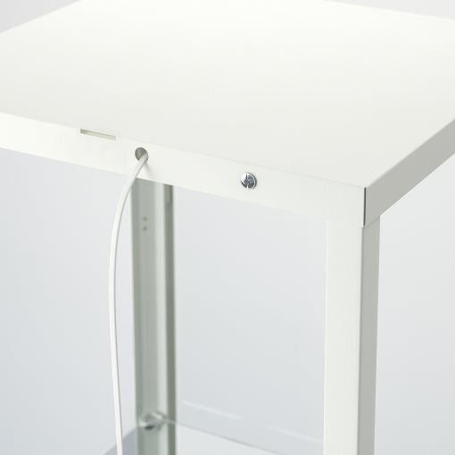 BLÅLIDEN, glass-door cabinet, 35x32x151 cm, 005.012.43