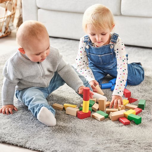 UNDERHÅLLA, 40-piece wooden building block set, 005.066.84
