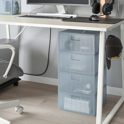 PANSARTAX, κουτί αποθήκευσης με καπάκι, 33x33x16.5 cm, 005.254.04