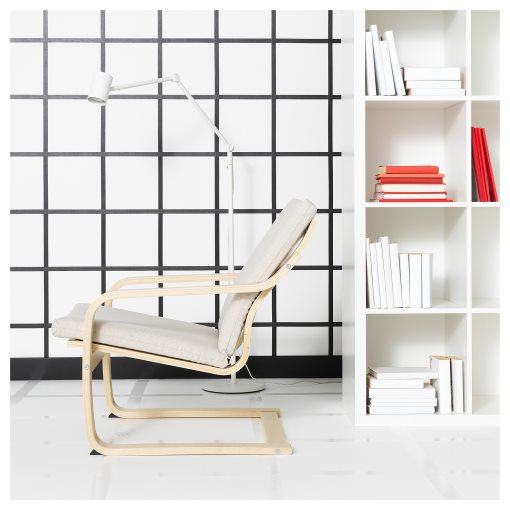 POÄNG, armchair frame with low back, 005.821.97