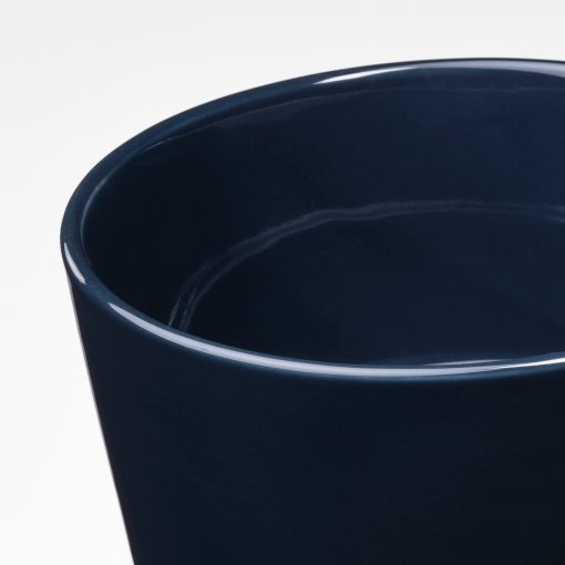 KLOTLÖNN, plant pot with saucer/in/outdoor, 12 cm, 005.840.64