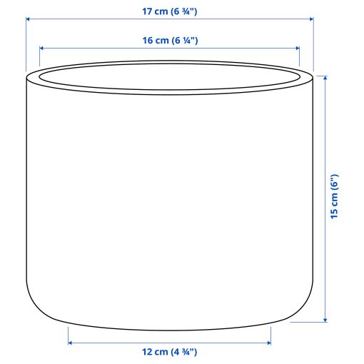BUSKKAPRIFOL, plant pot in/outdoor, 15 cm, 005.958.97