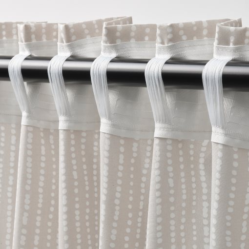 MÄSTERROT, curtains with heading tape/1 pair, 145x300 cm, 006.025.67