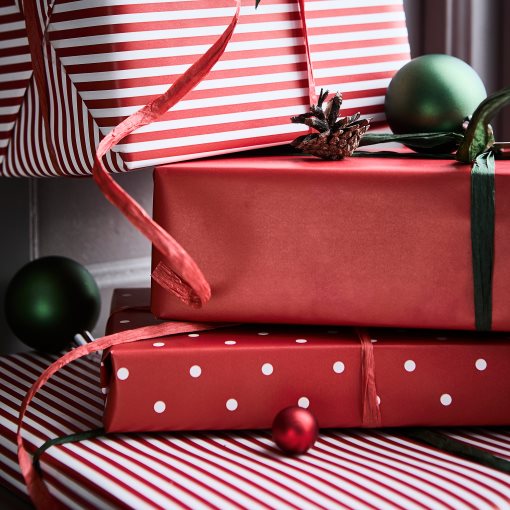 VINTERFINT, gift wrap roll/3 pack, 3x0.7 m/2.10 m², 006.029.73