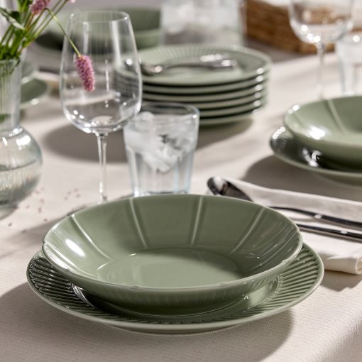 STRIMMIG, κεραμικό βαθύ πιάτο, 23 cm, 006.314.85