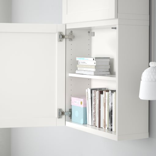 BESTÅ, wall cabinet with 2 doors, 60x22x128 cm, 094.219.87