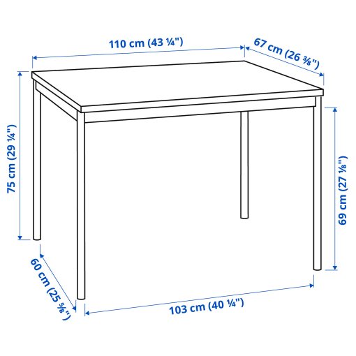 SANDSBERG/KATTIL, table and 4 chairs, 110 cm, 094.288.75