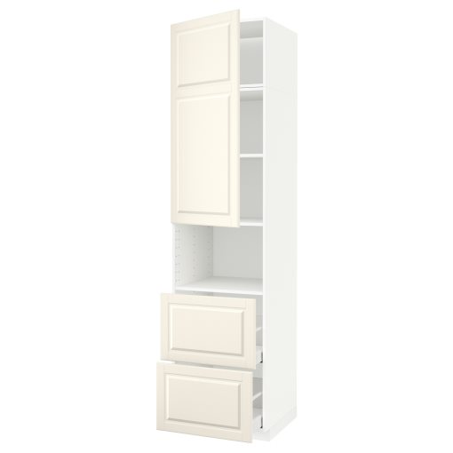 METOD, high cabinet for microwave with door/2 drawers, 60x60x240 cm, 094.686.54