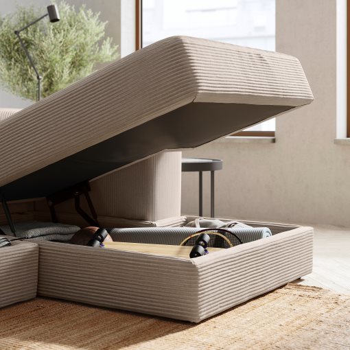 JÄTTEBO, chaise longue module with armrest, right, 094.945.87