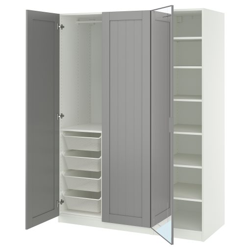 PAX/KAMMAR/GULL, wardrobe combination, 150x60x201 cm, 095.725.42