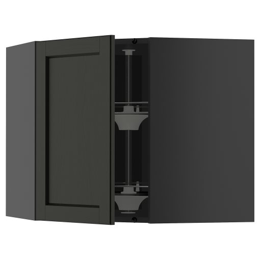 METOD, corner wall cabinet with carousel, 68x60 cm, 095.874.35