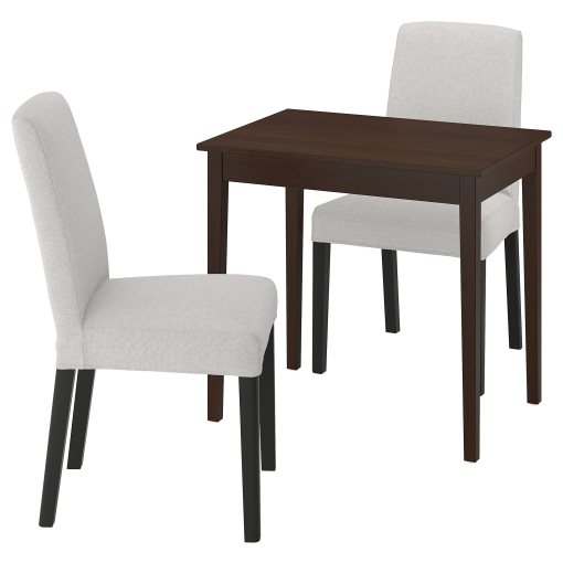 NÄSINGE/BERGMUN, table and 2 chairs, 80x60 cm, 095.970.00