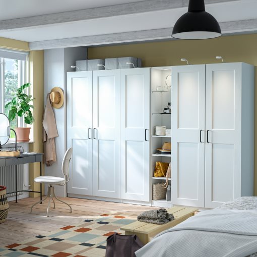 PAX/GRIMO, wardrobe combination, 285x60x201 cm, 096.074.24