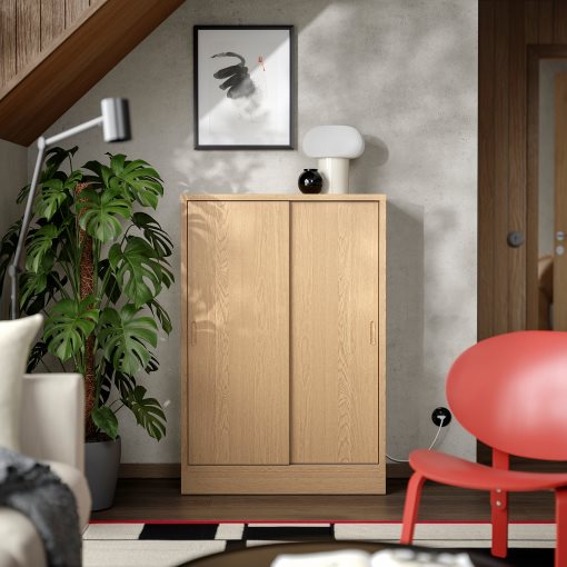 TONSTAD, cabinet with sliding doors, 82x37x120 cm, 104.892.31