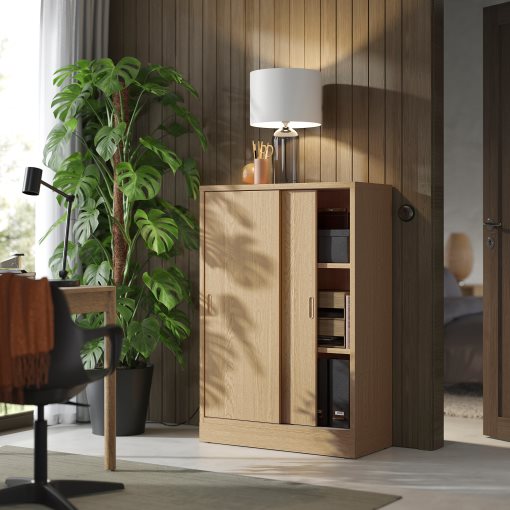 TONSTAD, cabinet with sliding doors, 82x37x120 cm, 104.892.31
