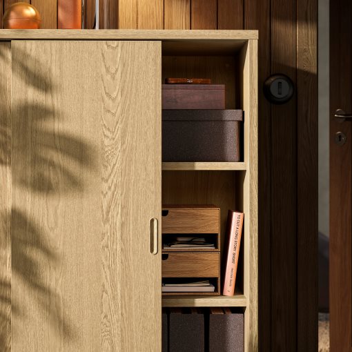TONSTAD, cabinet with sliding doors, 82x37x120 cm, 104.892.31
