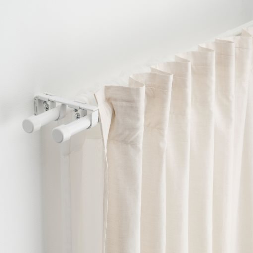 BEKRÄFTA, double curtain rod set, 120-210 cm 19 mm, 104.897.02