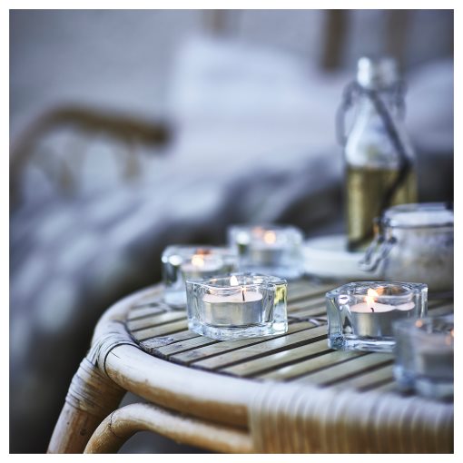 JÄMLIK, scented tealight/Vanilla/30 pack, 3.5 hr, 105.021.62