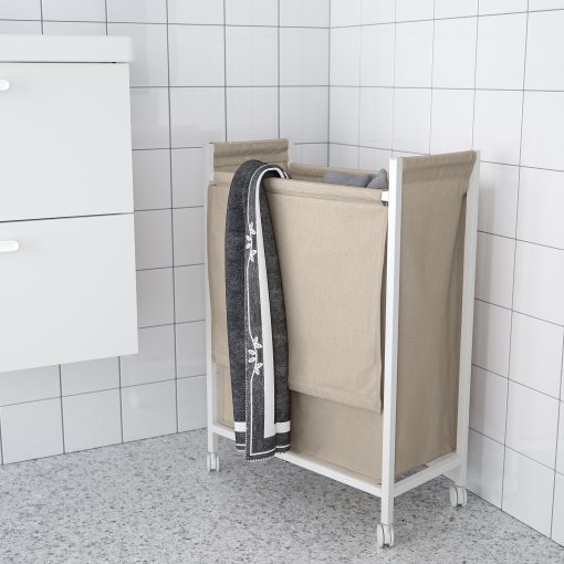 ENHET, τροχήλατο καλάθι για άπλυτα, 80 l, 105.161.02