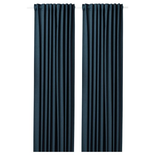 BLÅHUVA, block-out curtains 1 pair, 145x300 cm, 105.191.05