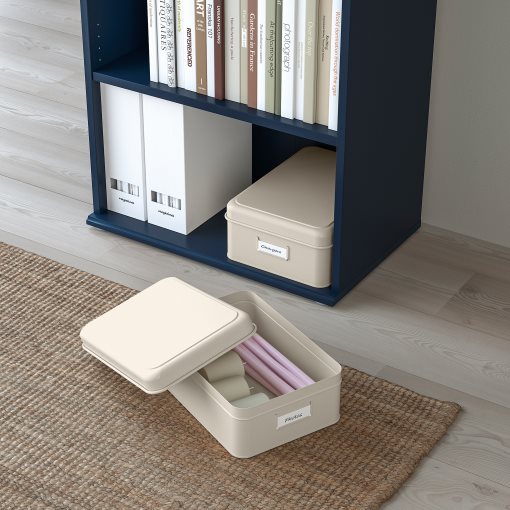 PLOGFÅRA, storage box with lid, set of 2, 105.432.14