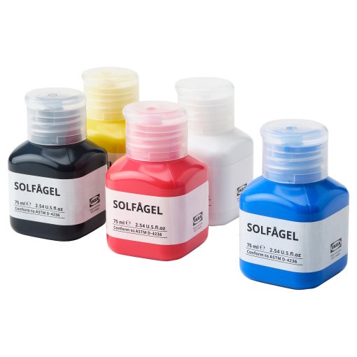 SOLFÅGEL, acrylic paint  5-piece, 375 ml, 105.442.37