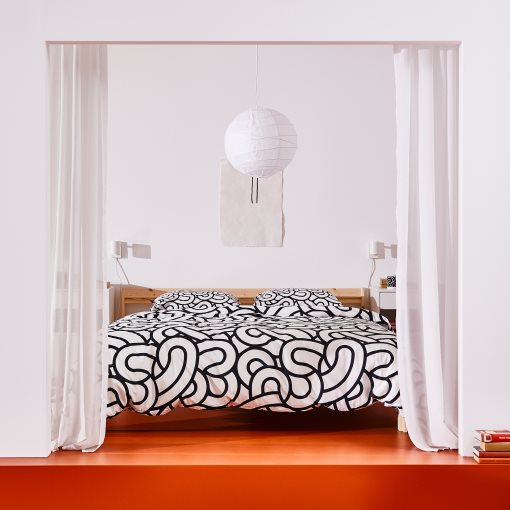 SÖTRÖNN, duvet cover and 2 pillowcases, 240x220/50x60 cm, 105.481.55