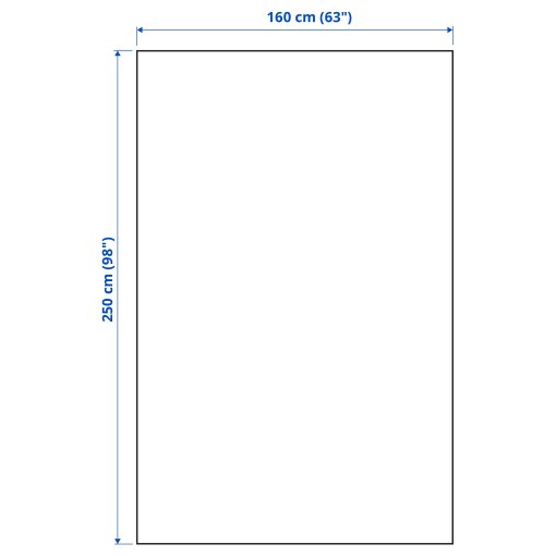PRAKTVIAL, κάλυμμα κρεβατιού, 160x250 cm, 105.642.73