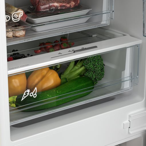 SKOGSNÄS, fridge/freezer/IKEA 700 integrated, 213/87 l, 105.728.76