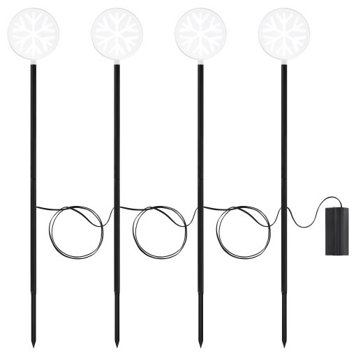 STRÅLA, stick with built-in LED light source/battery-operated/outdoor, 105.825.16