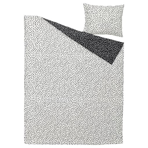 BJÖRKGRÅMAL, duvet cover and pillowcase, 150x200/50x60 cm, 105.911.82
