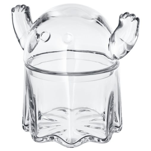 KUSTFYR, bowl with lid, 13 cm, 105.996.11