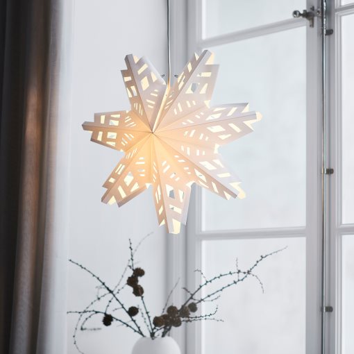 STRÅLA, lamp shade snowflake, 48 cm, 106.005.44