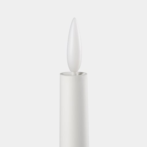 SMÅLOM, taper candle with built in LED light source/battery-operated, 2 pack, 106.115.90