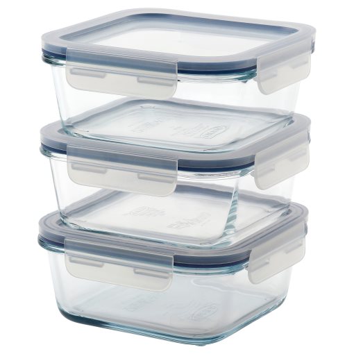 IKEA 365+, food container with lid 3 pack, 600 ml, 106.238.33