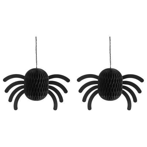 KUSTFYR 2026, hanging decoration 2 pack/spider, 18 cm, 106.306.02