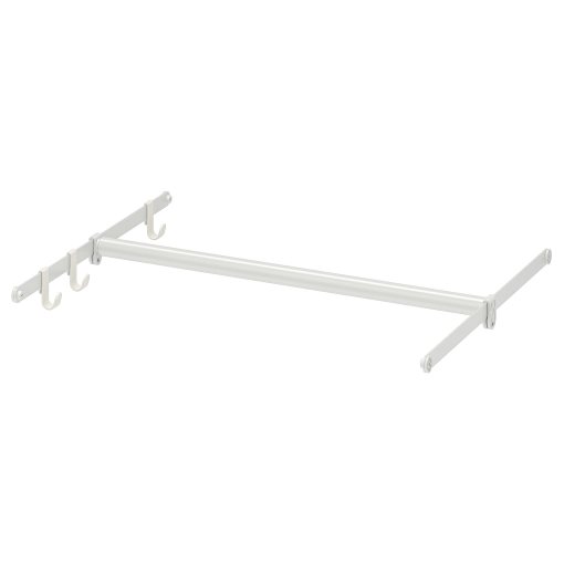 HJÄLPA, clothes rail adjustable/2 suspension rails/3 hooks, 60-100x55 cm, 194.282.95