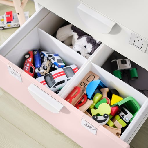 SMASTAD/PLATSA, wardrobe with 4 drawers, 60x57x181 cm, 194.309.05