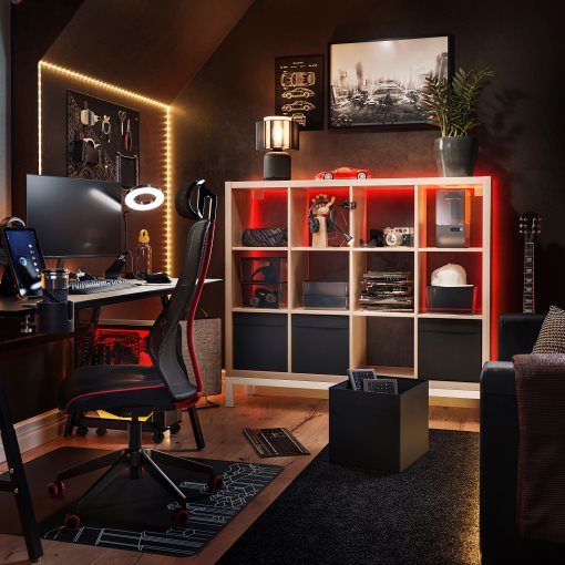 KALLAX, shelving unit with underframe, 147x129 cm, 194.427.10